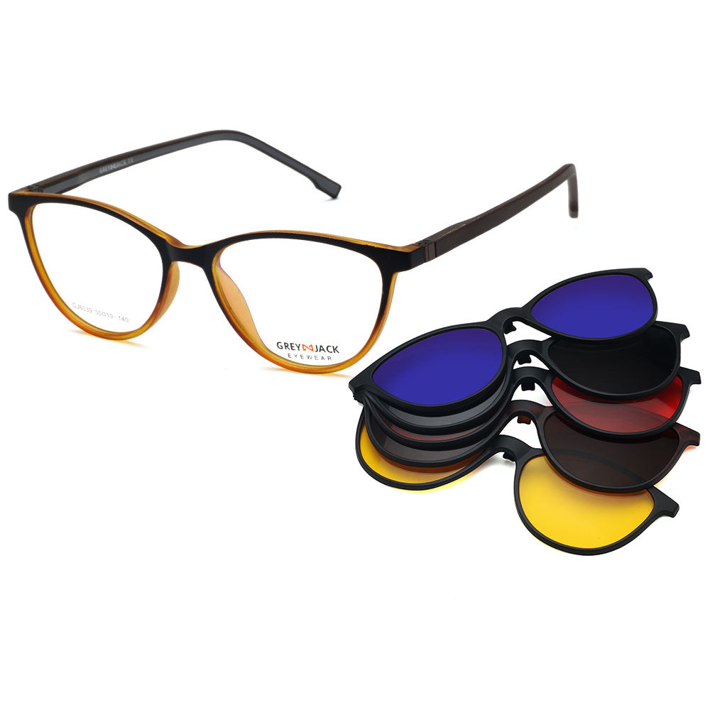 Matte Black Brown Frame