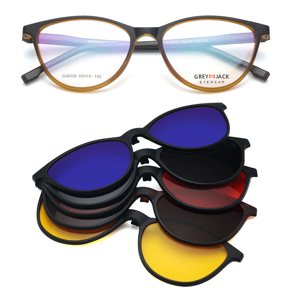 Matte Black Brown Frame