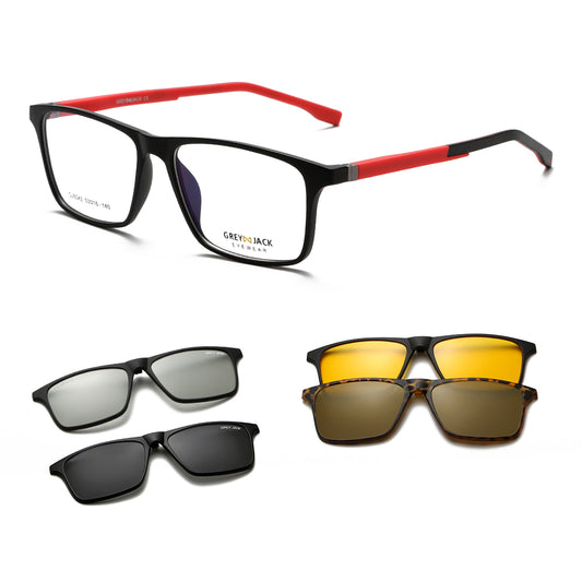 Matte Black Red Frame