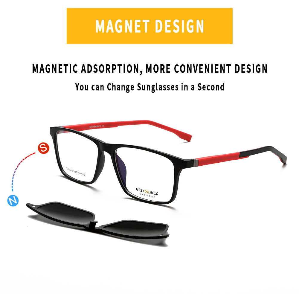 Matte Black Red Frame