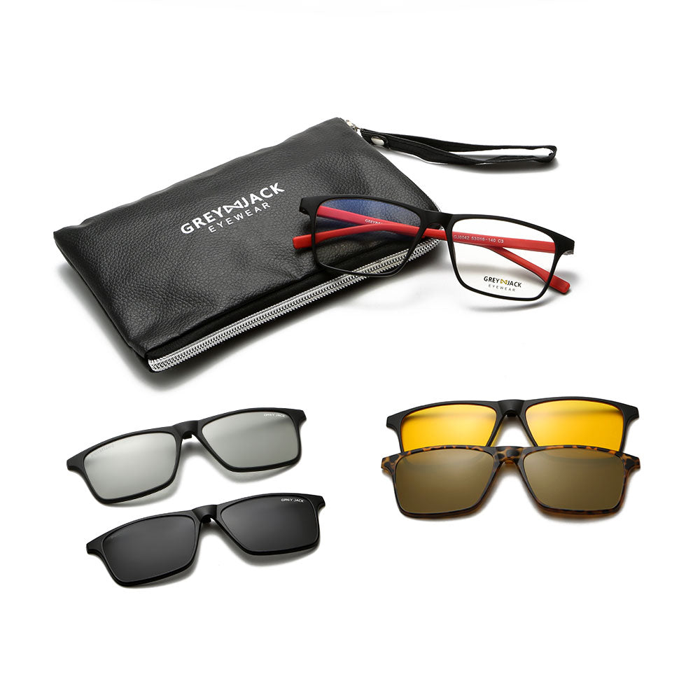 Matte Black Red Frame