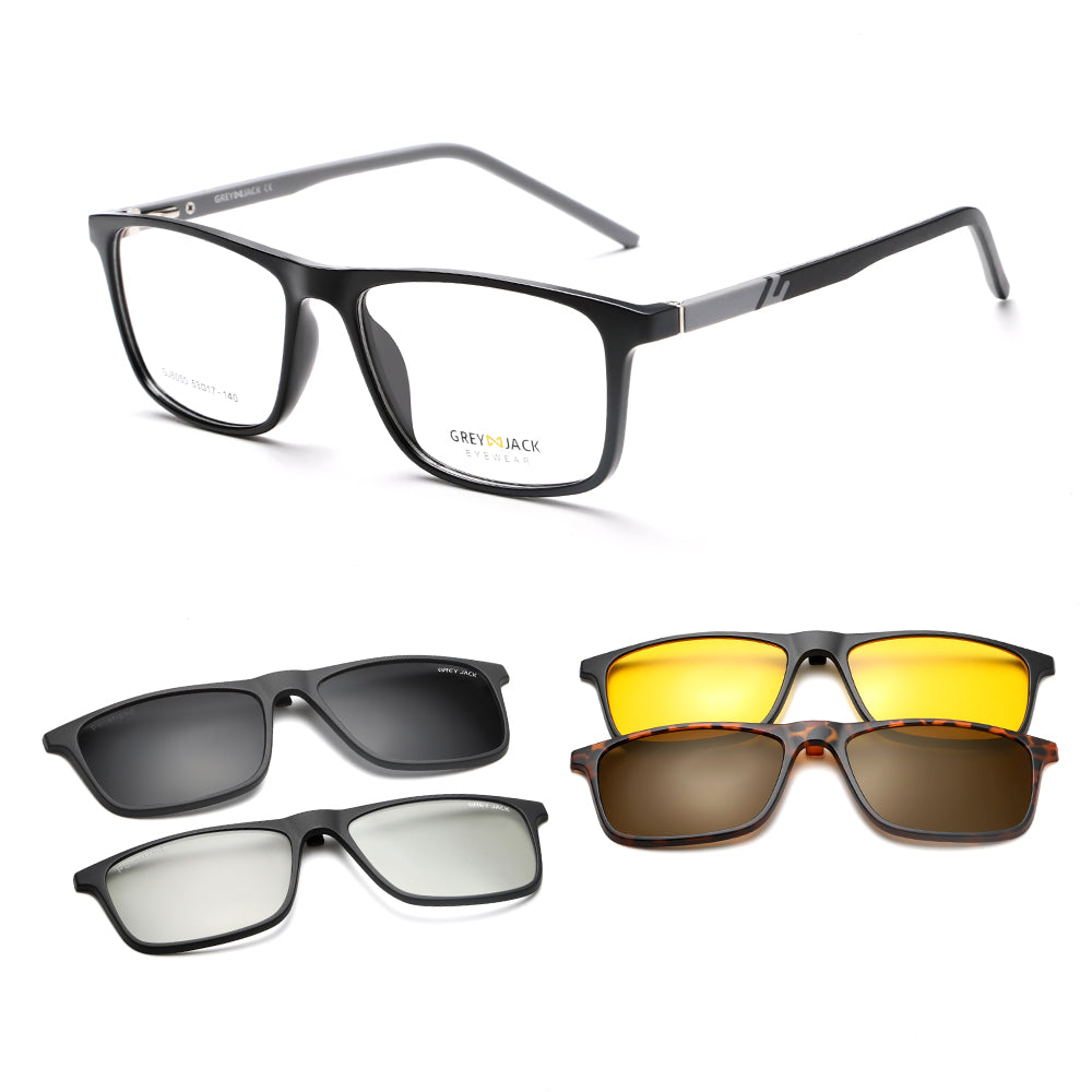 Shine Black Grey Frame