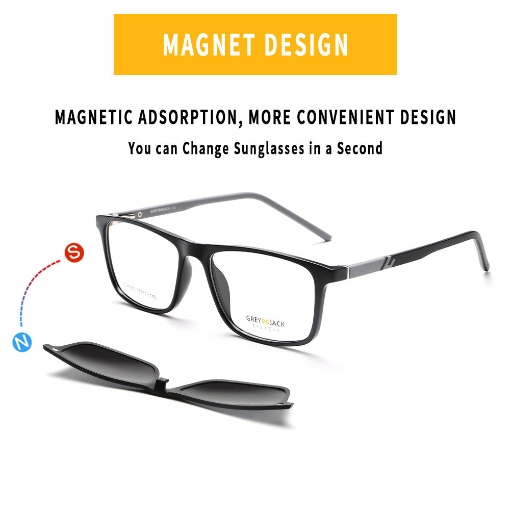 Shine Black Grey Frame