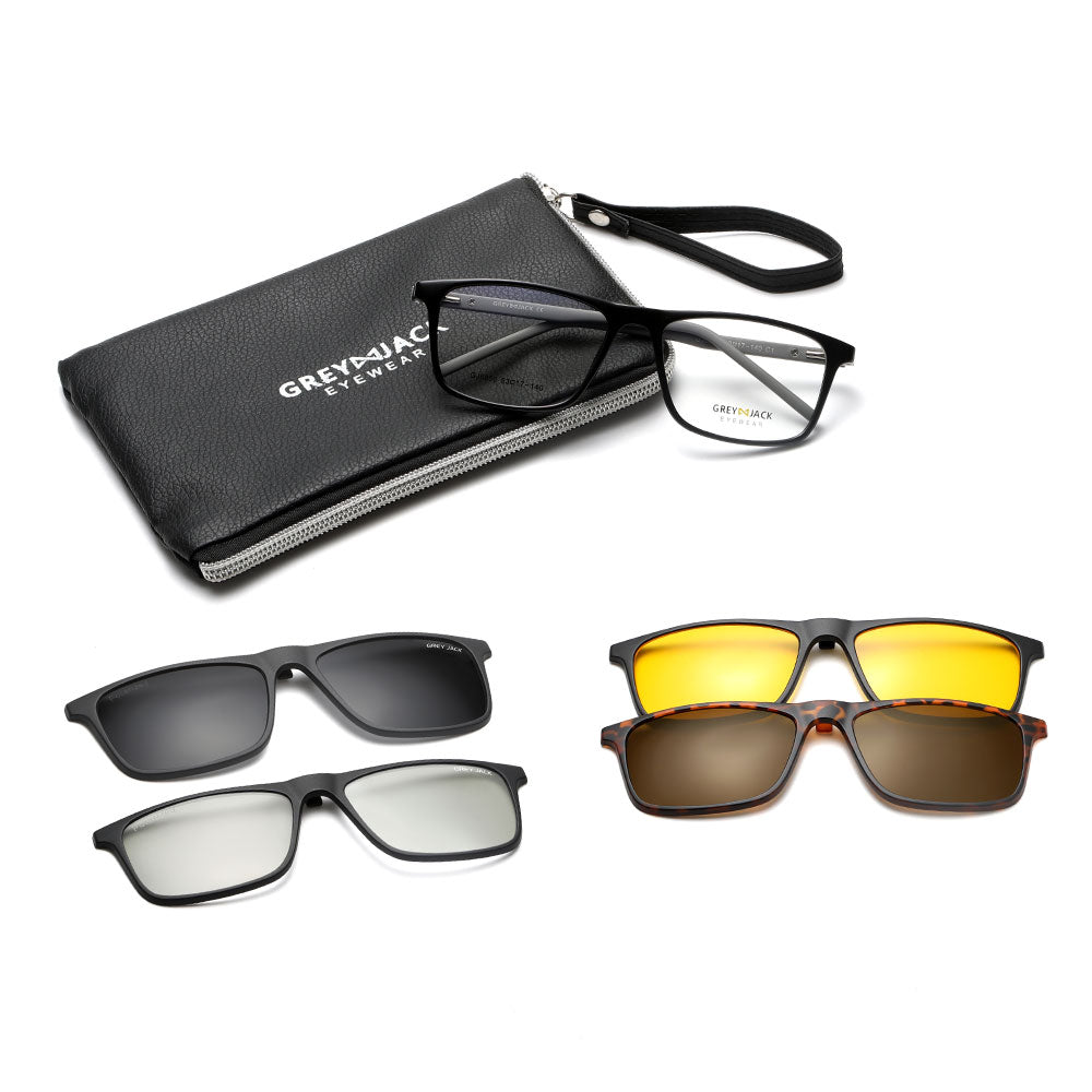 Shine Black Grey Frame