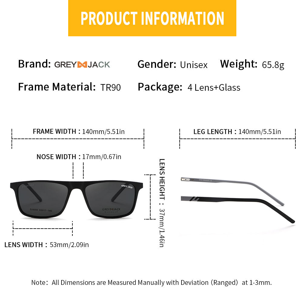 Shine Black Grey Frame