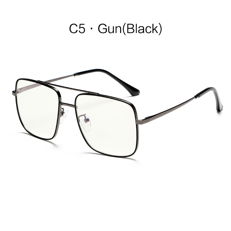 Minimlist Small Metal Square Frame Fashion Anti Blue Light Glasses G026OP
