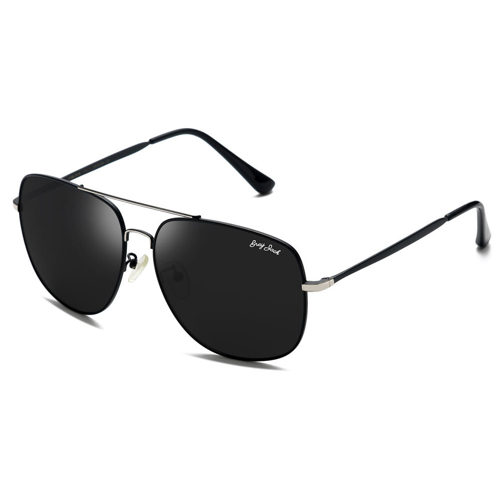 Silver Black Frame Black Lens