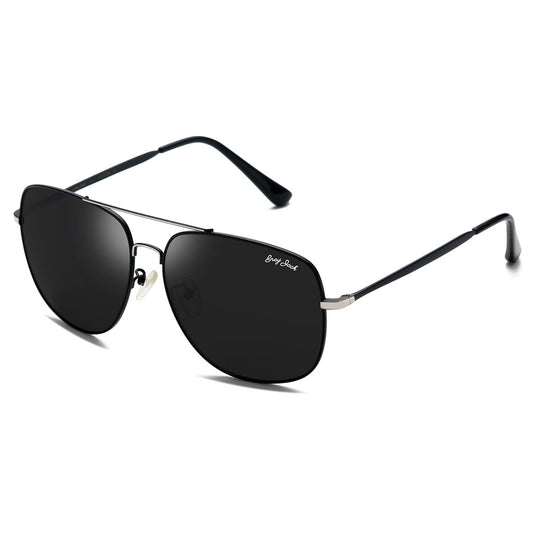 Silver Black Frame Black Lens