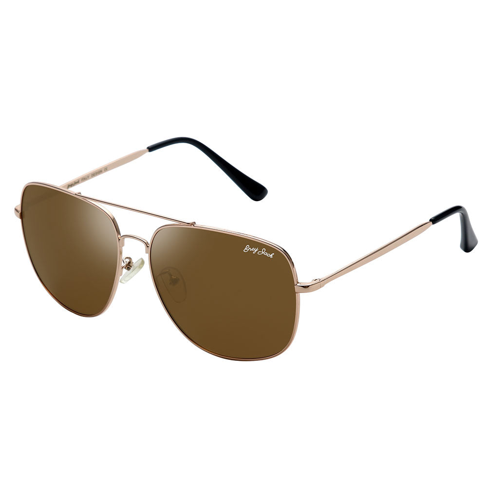 Gold Frame Brown Lens