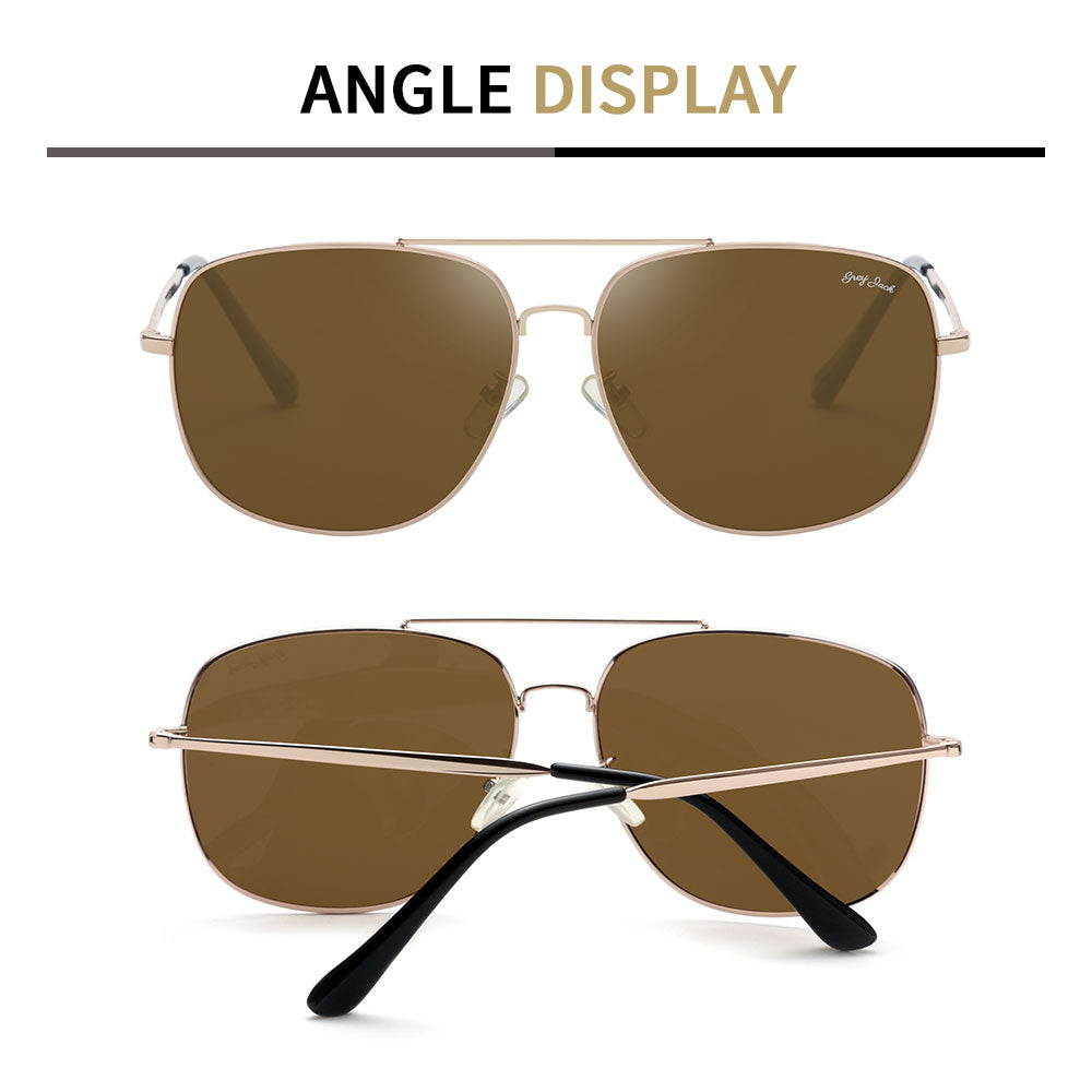 Gold Frame Brown Lens
