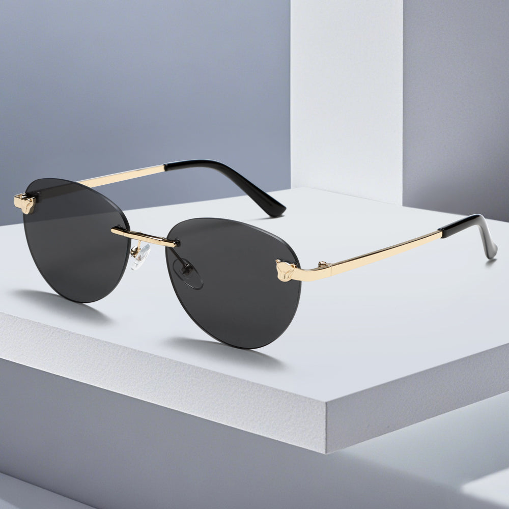 Metal Rimless Vinatge Elegant Fashion Y2K Sunglasses S2262