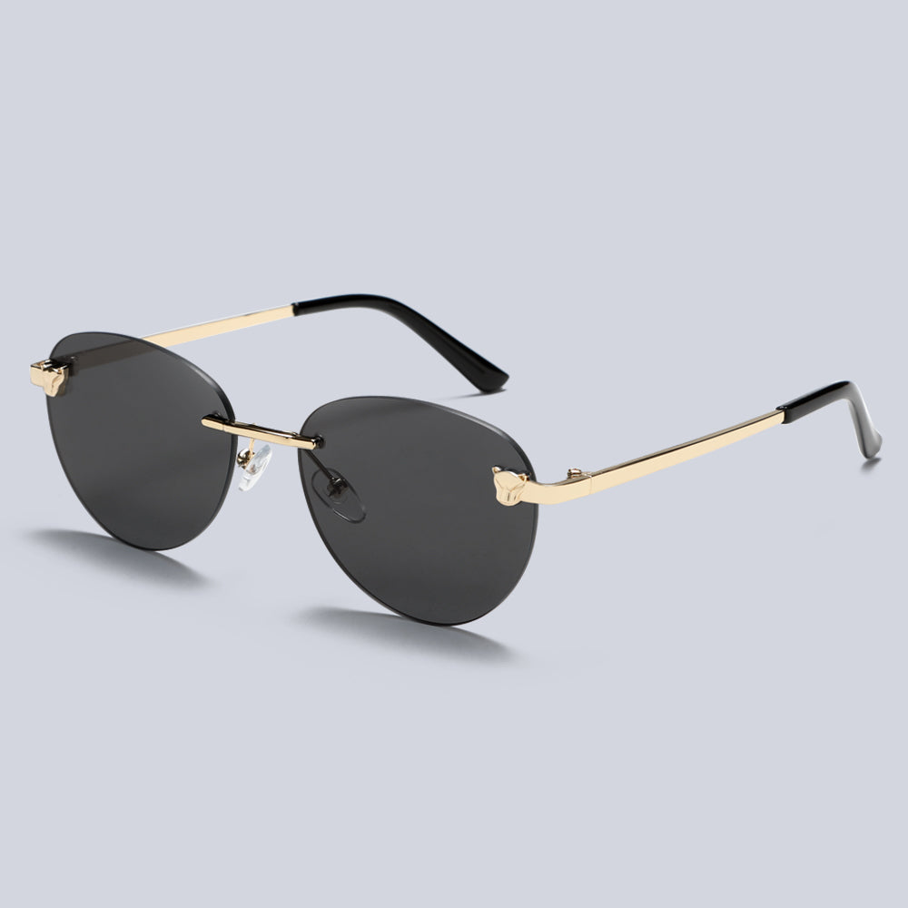 Metal Rimless Vinatge Elegant Fashion Y2K Sunglasses S2262