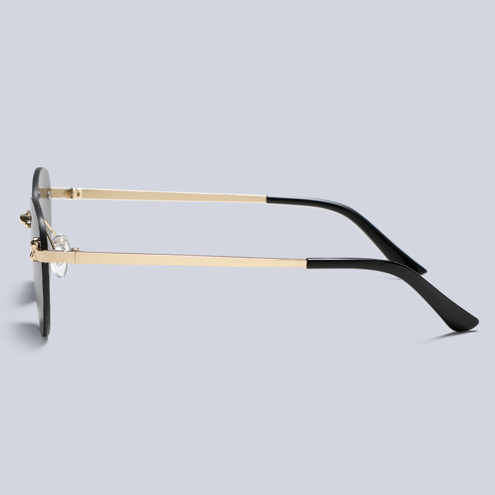 Metal Rimless Vinatge Elegant Fashion Y2K Sunglasses S2262