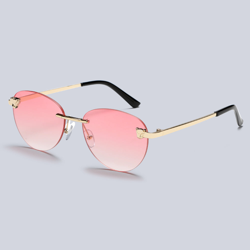 Metal Rimless Vinatge Elegant Fashion Y2K Sunglasses S2262
