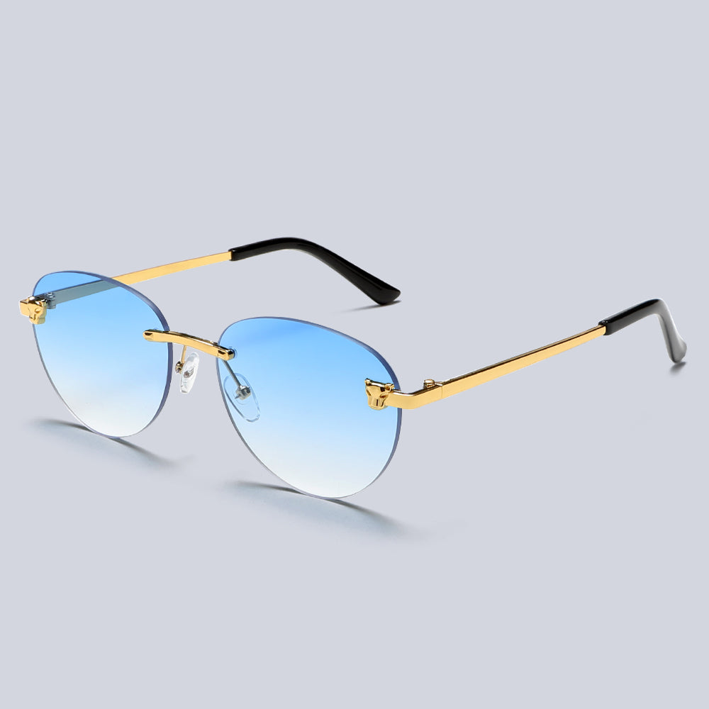 Metal Rimless Vinatge Elegant Fashion Y2K Sunglasses S2262
