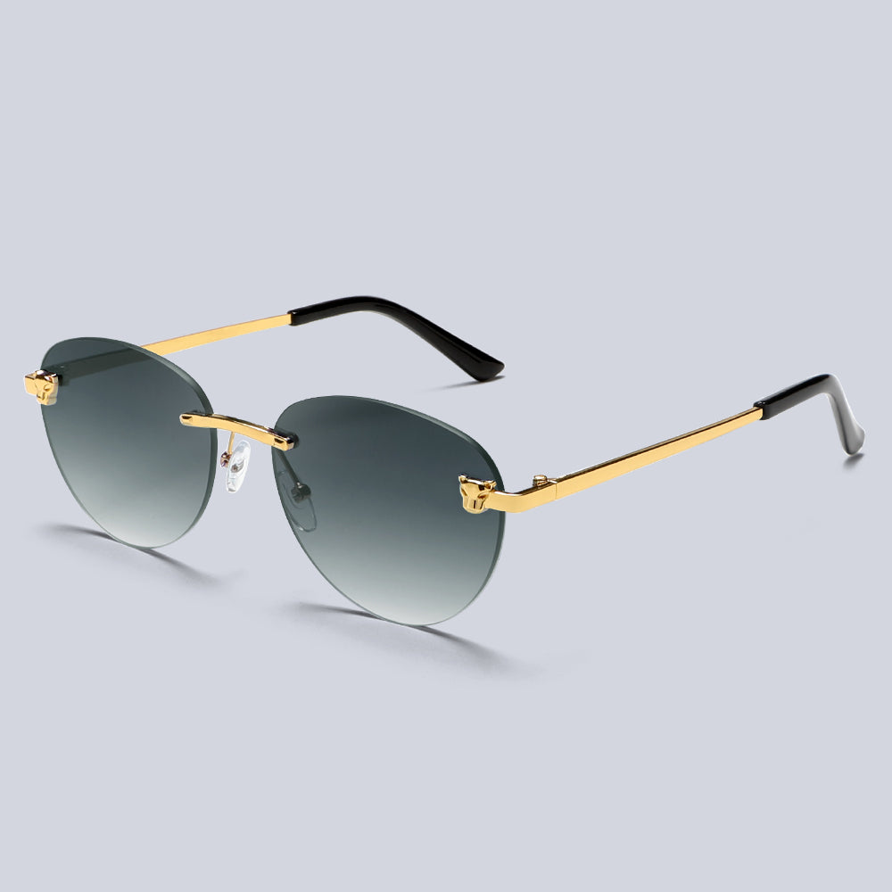 Metal Rimless Vinatge Elegant Fashion Y2K Sunglasses S2262