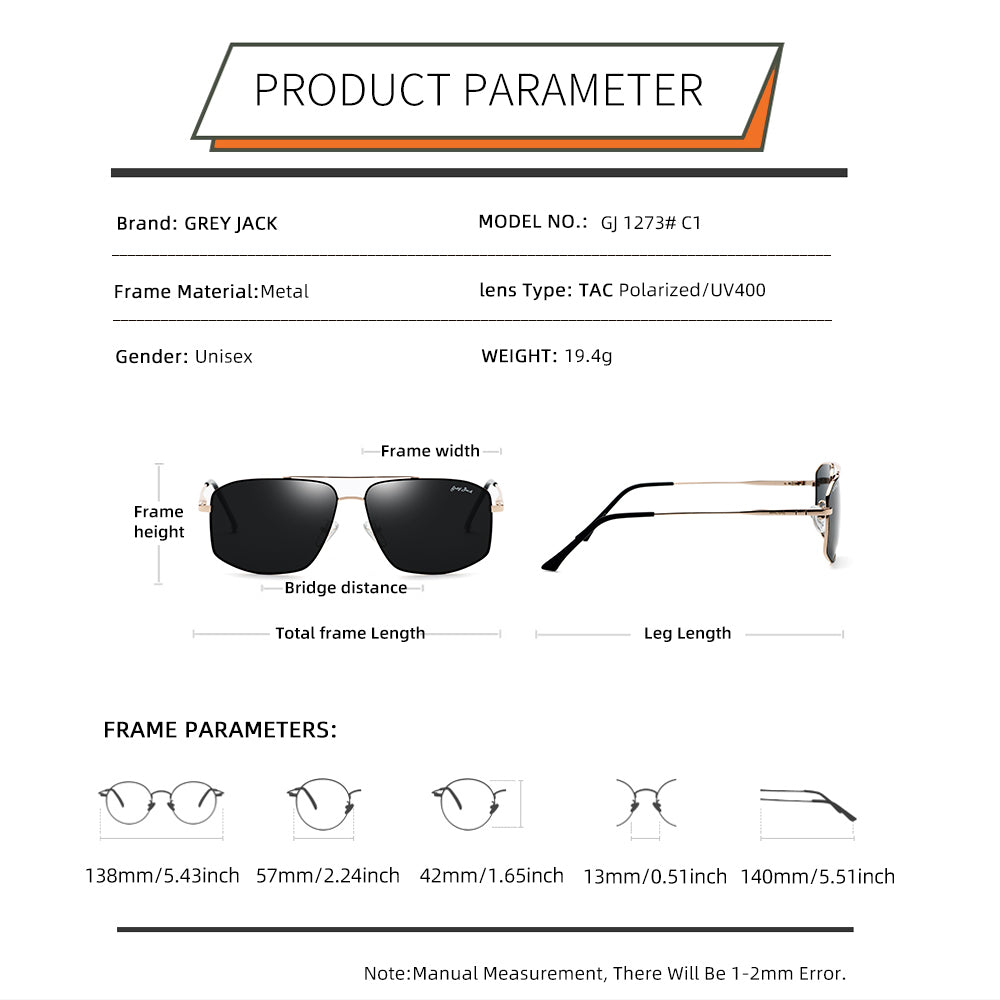 Gold Frame Black Lens