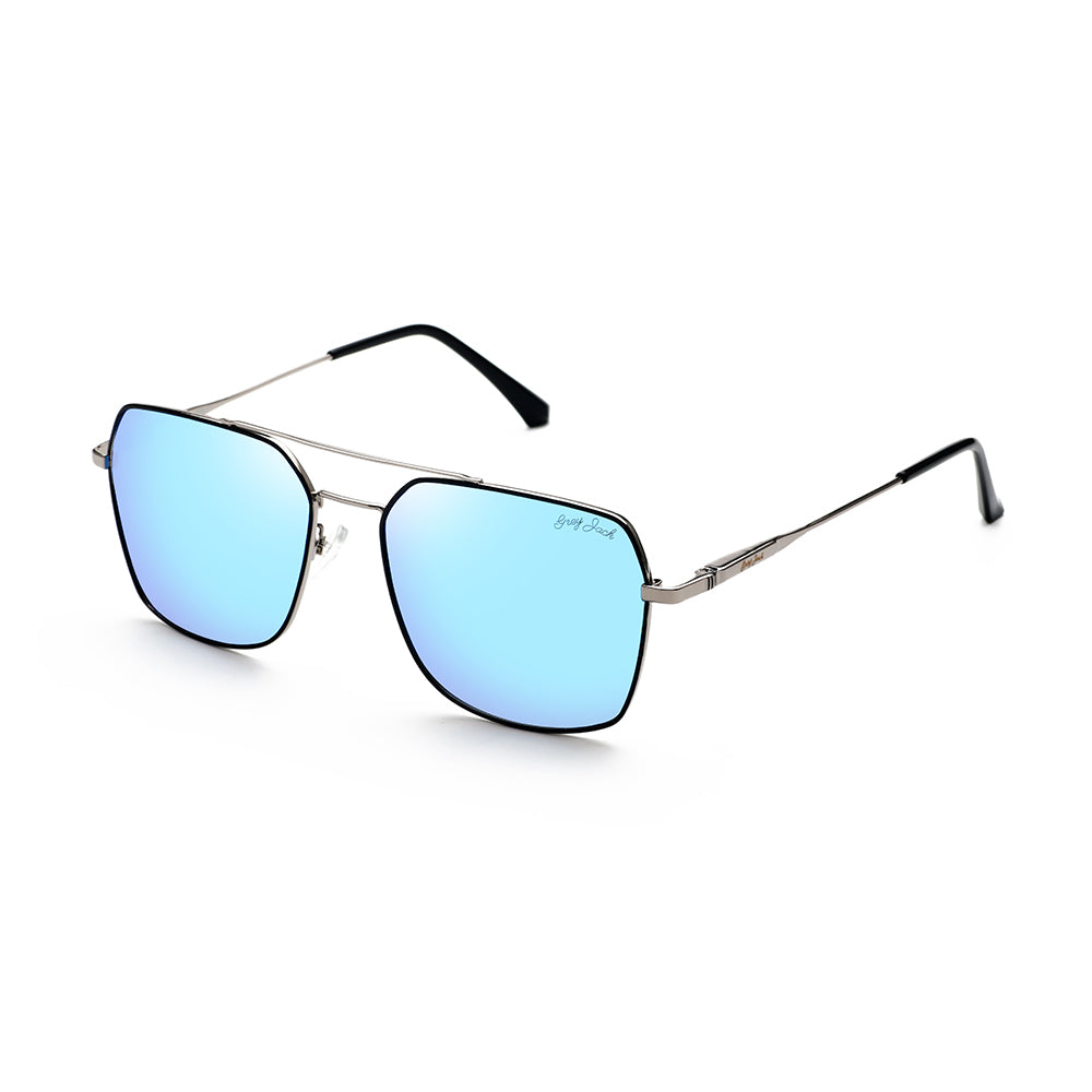 Silver Frame Ice Blue Lens