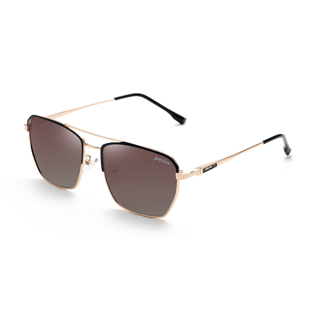 Gold Frame Brown Lens