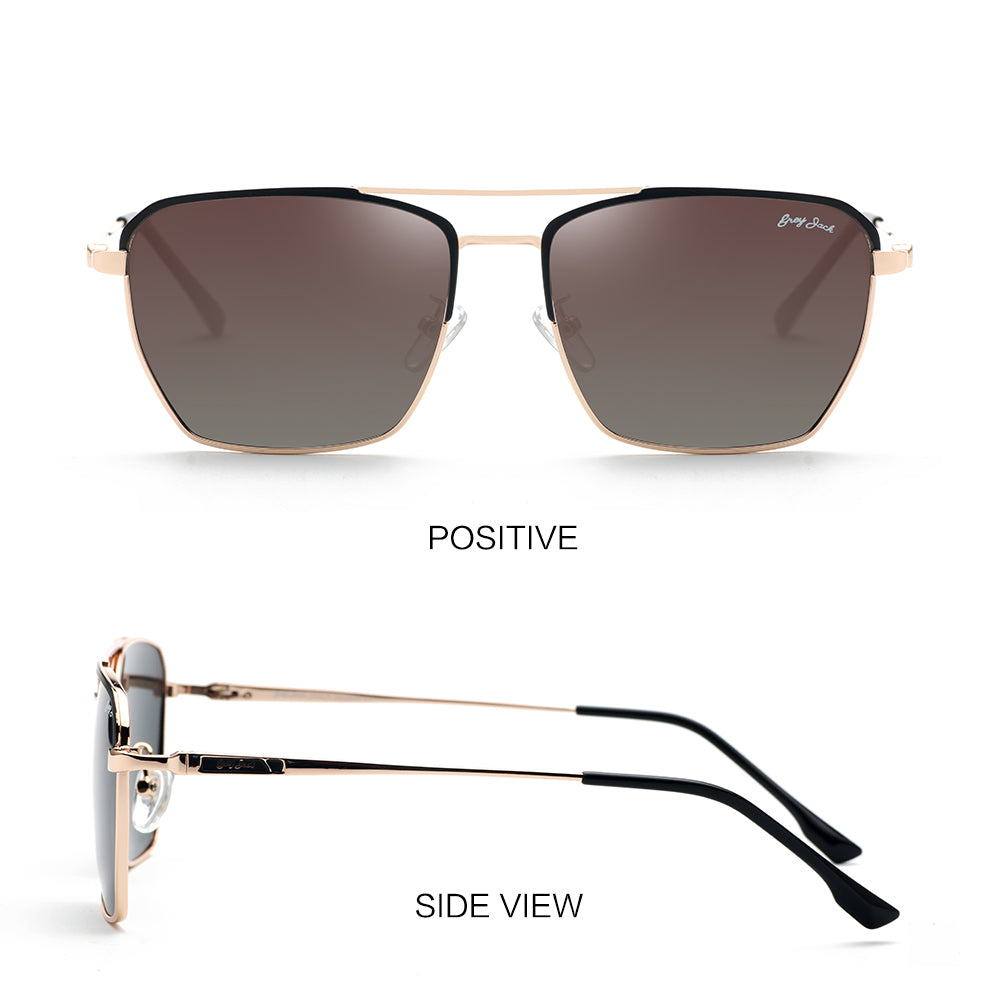 Gold Frame Brown Lens
