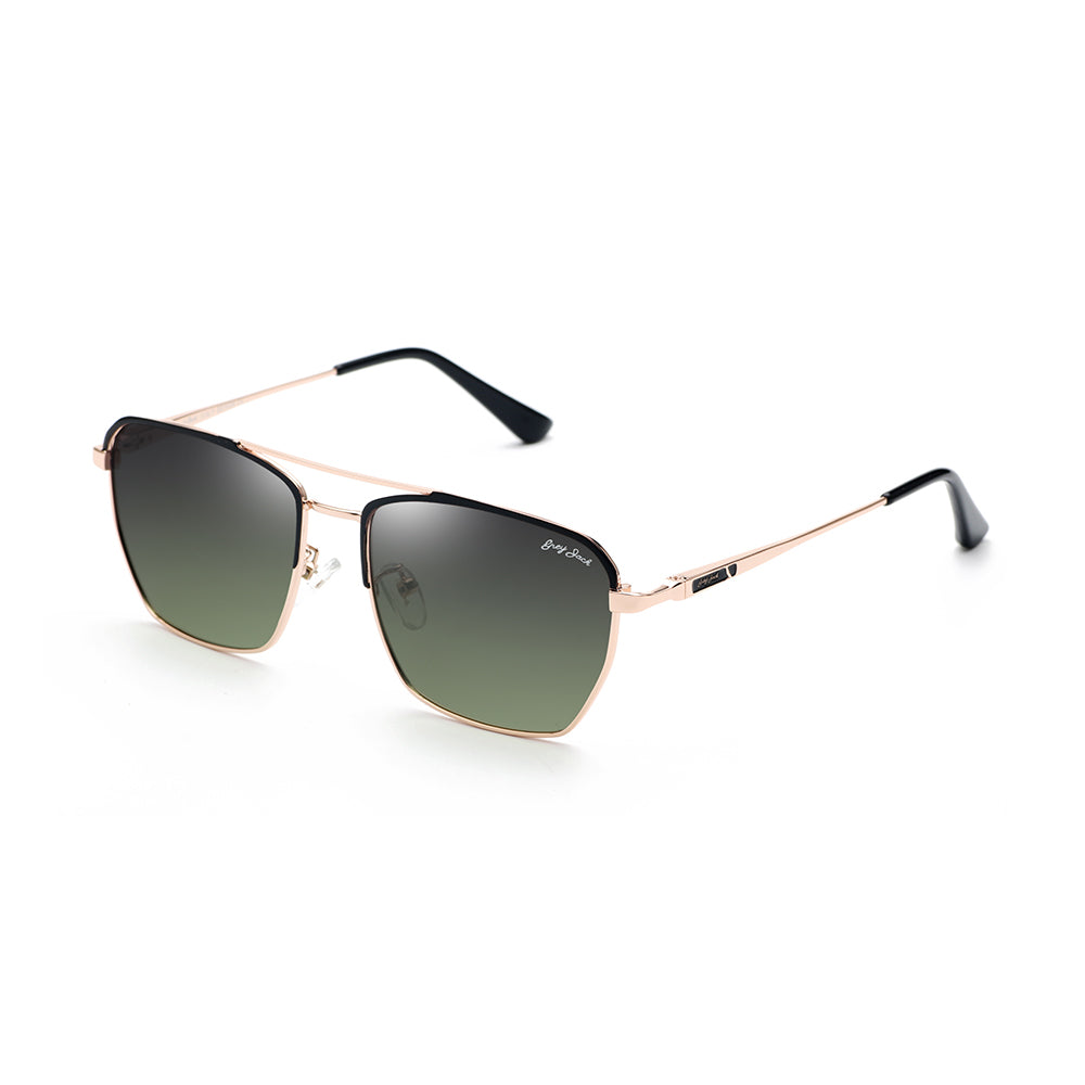 Gold Frame Gradient Green Lens