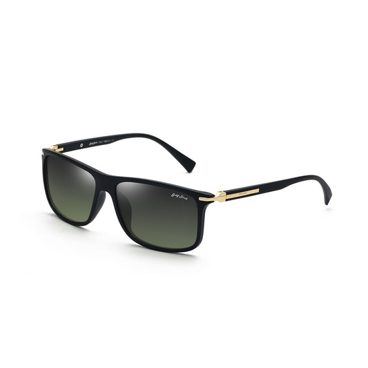Black Frame Gradient Green Lens