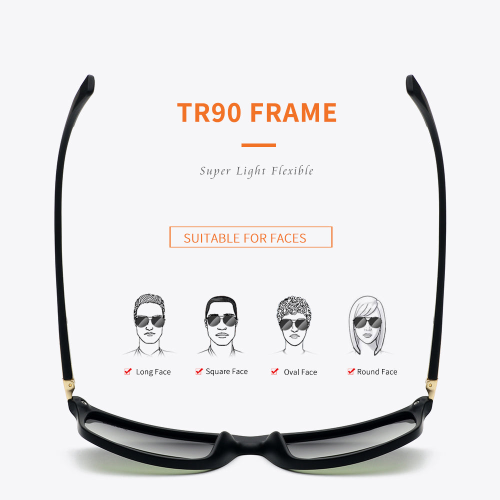 Black Frame Gradient Green Lens
