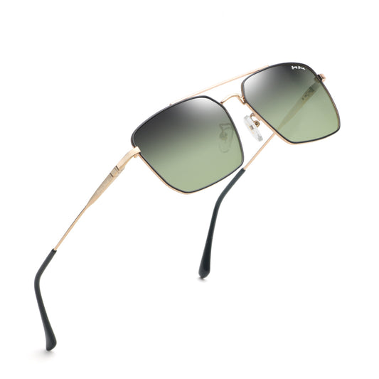 Gold Frame Gradient Green Lens