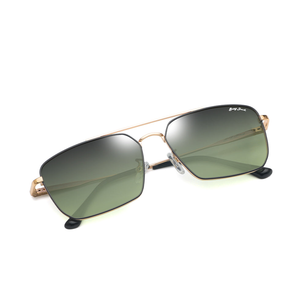 Gold Frame Gradient Green Lens
