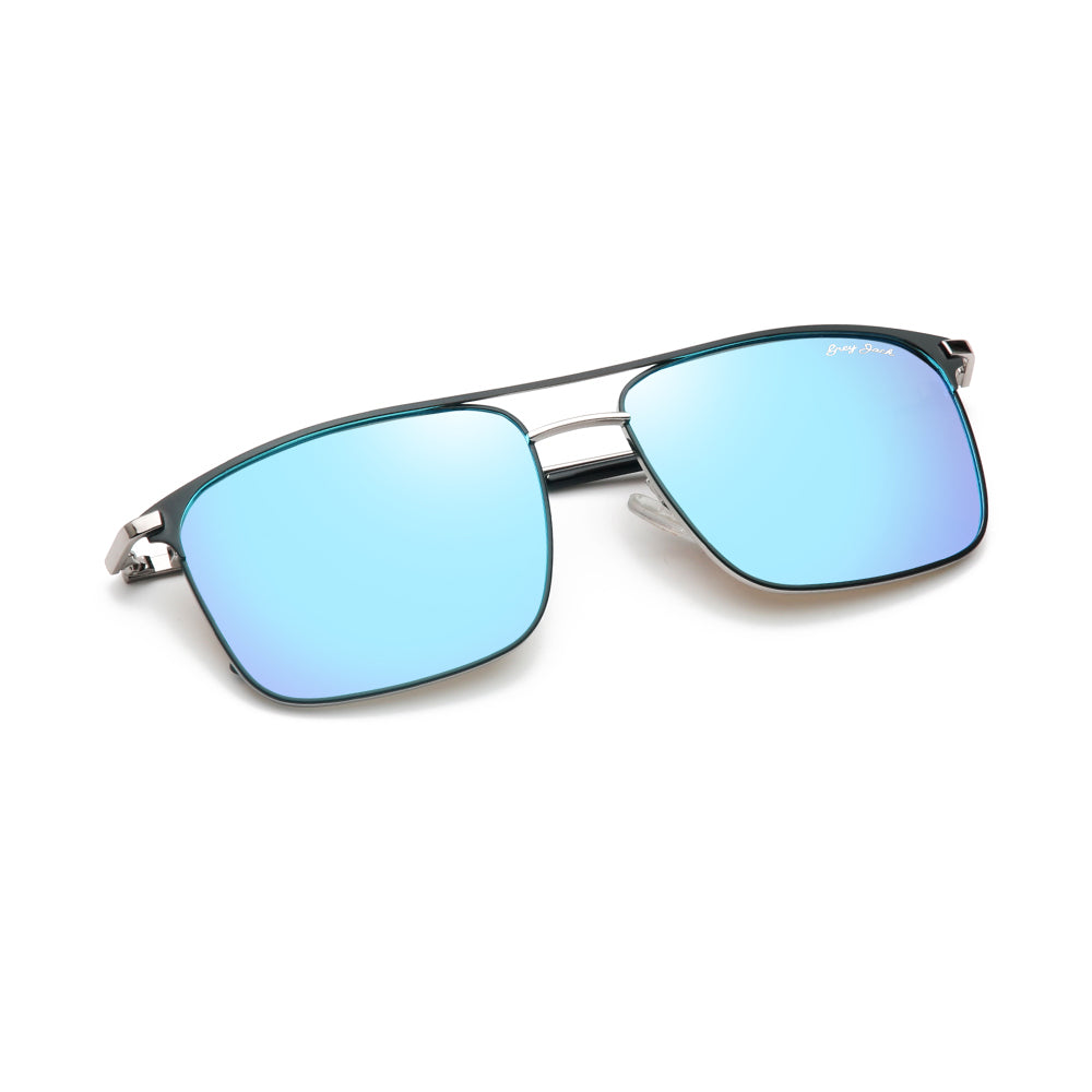 Silver Frame Ice Blue Lens