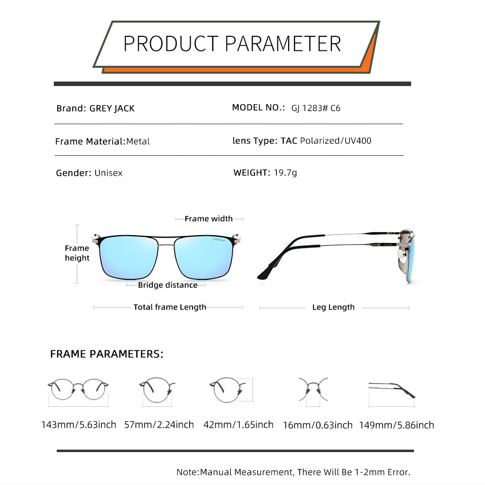 Silver Frame Ice Blue Lens