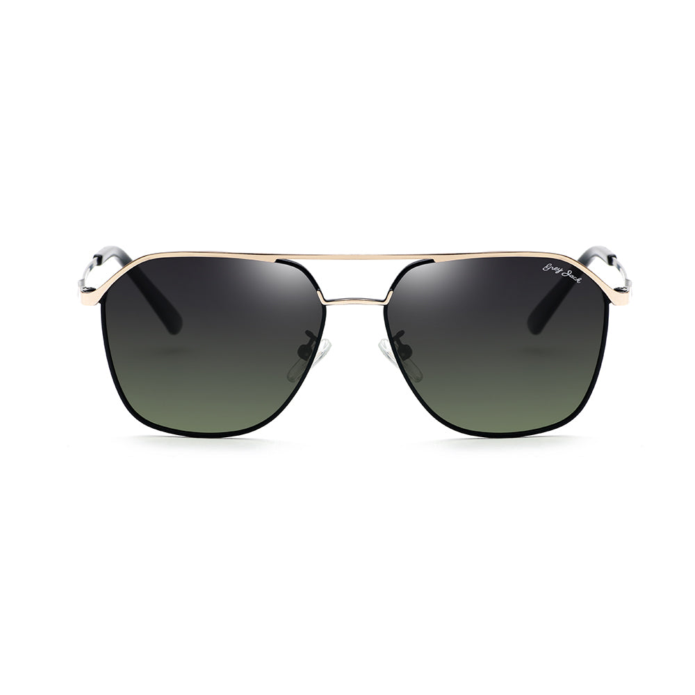 Gold Frame Gradient Green Lens