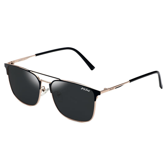 Gold Frame Black Lens