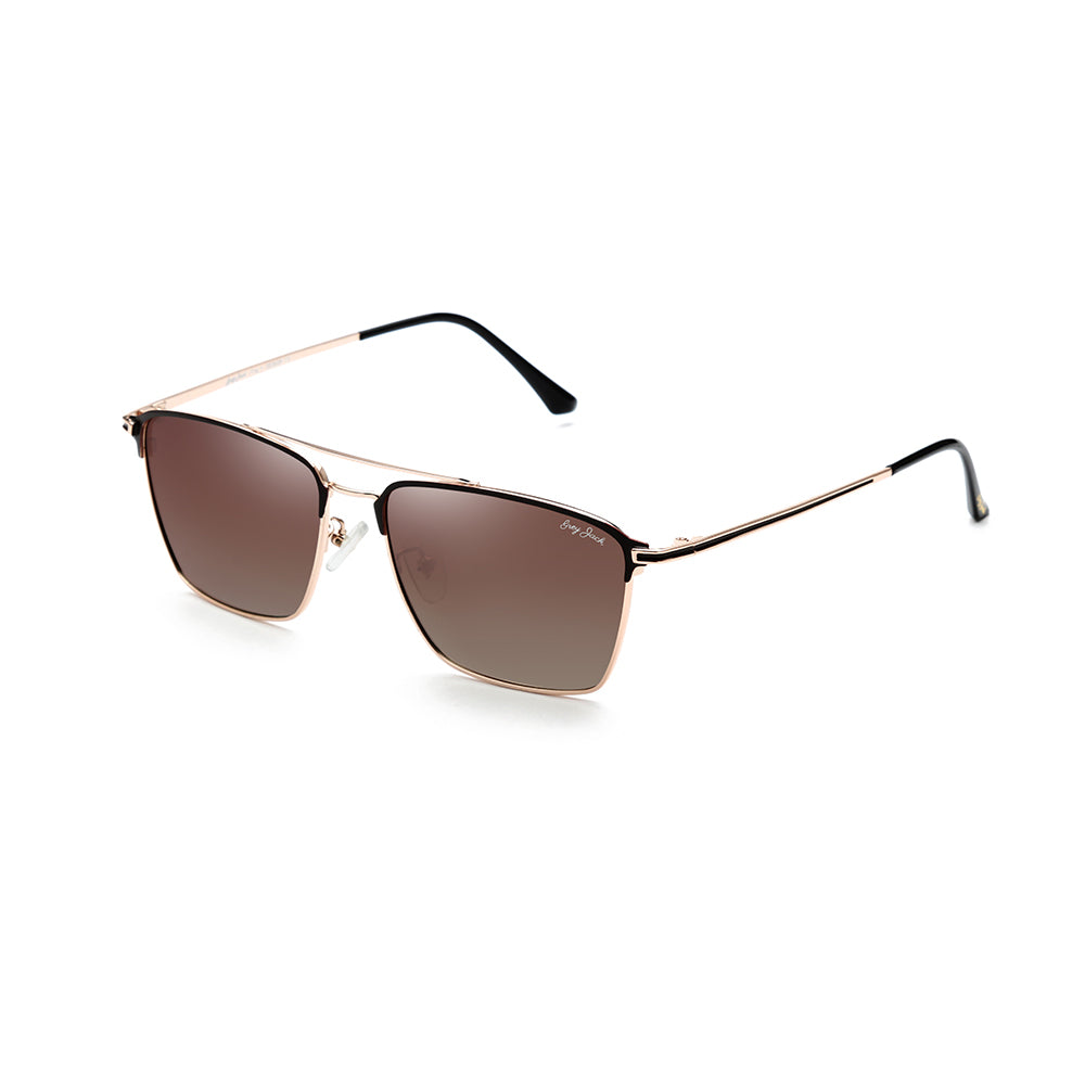 Gold Frame Gradient Brown Lens