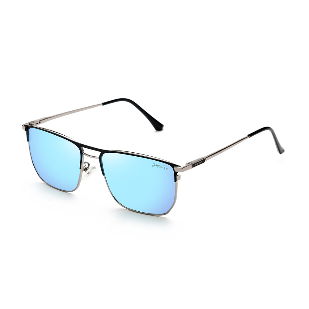Silver Frame Ice Blue Lens