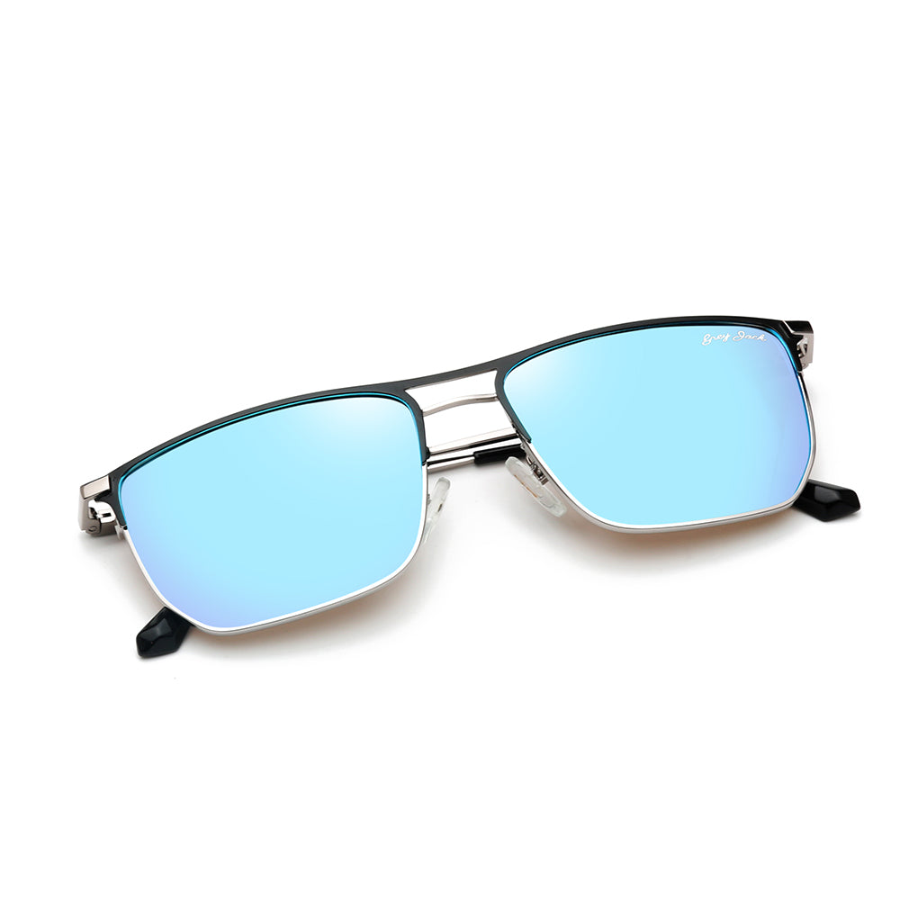 Silver Frame Ice Blue Lens