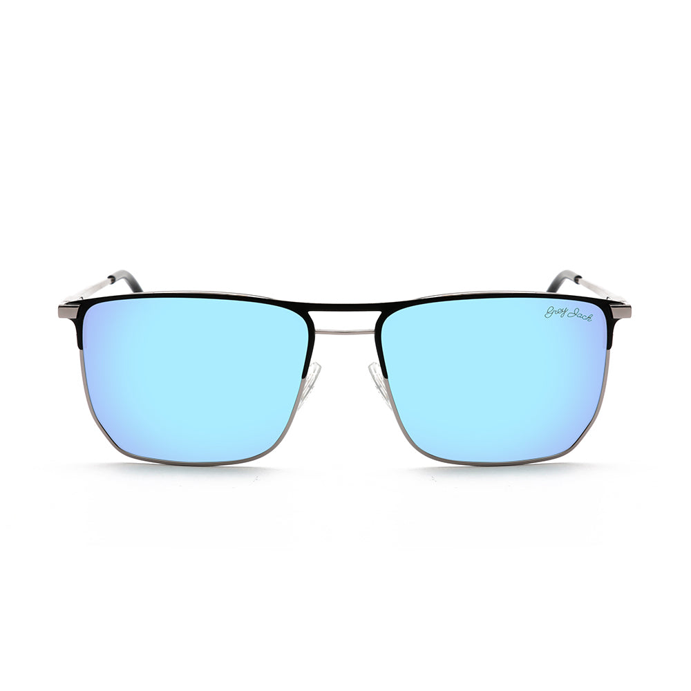 Silver Frame Ice Blue Lens