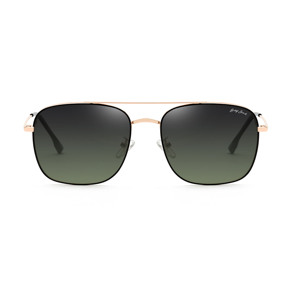 Gold Frame Gradient Green Lens