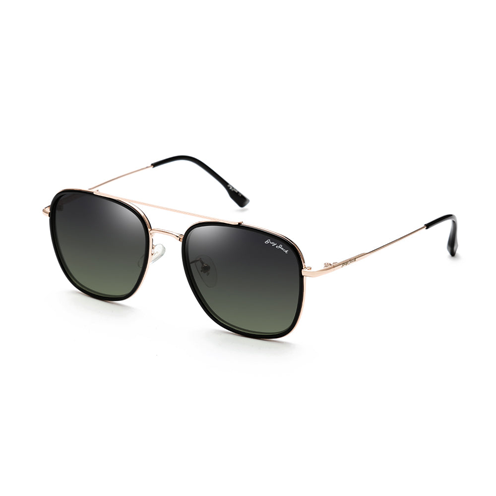 Gold Frame Gradient Green Lens