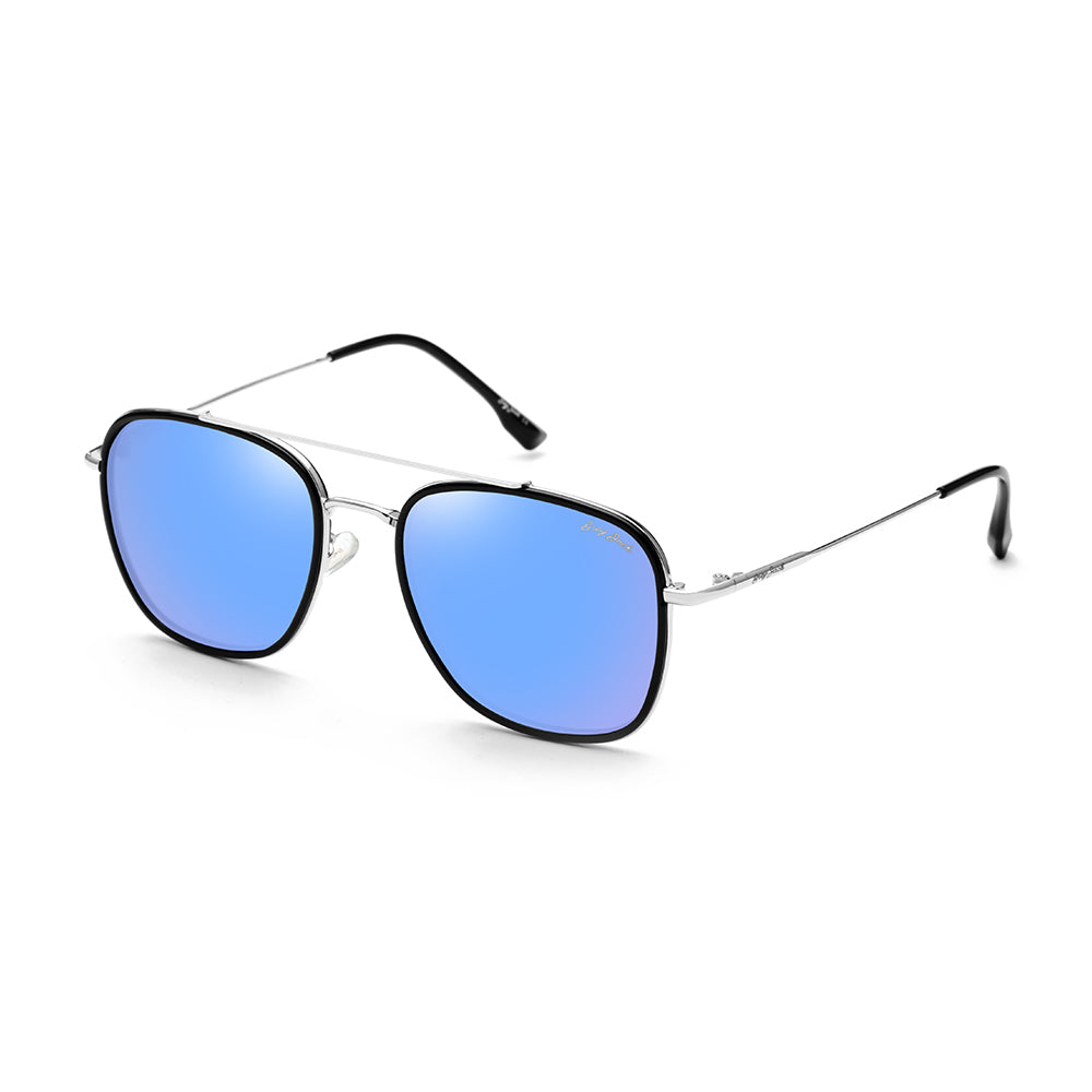 Silver Frame Ice Blue Lens