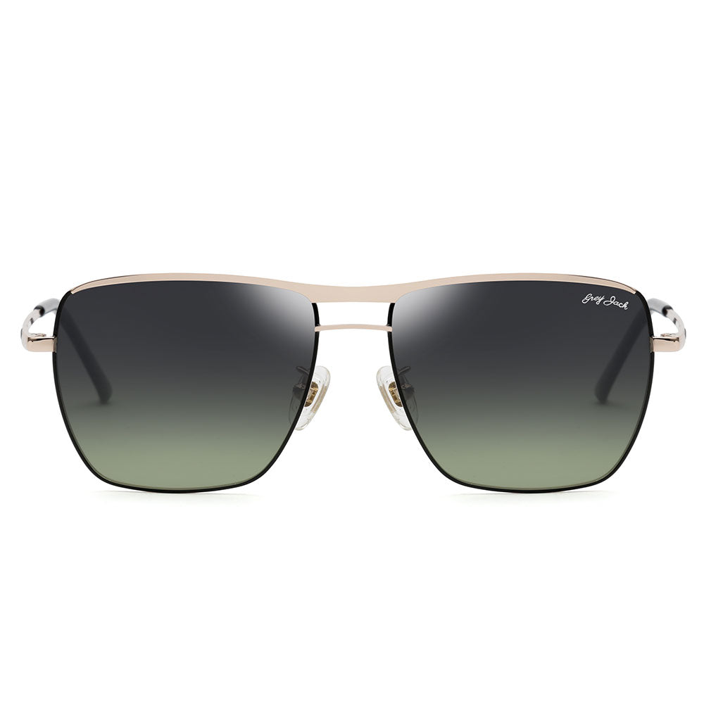 Gold Frame Gradient Green Lens
