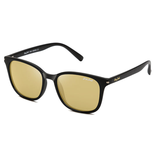 Black Frame Gold Lens