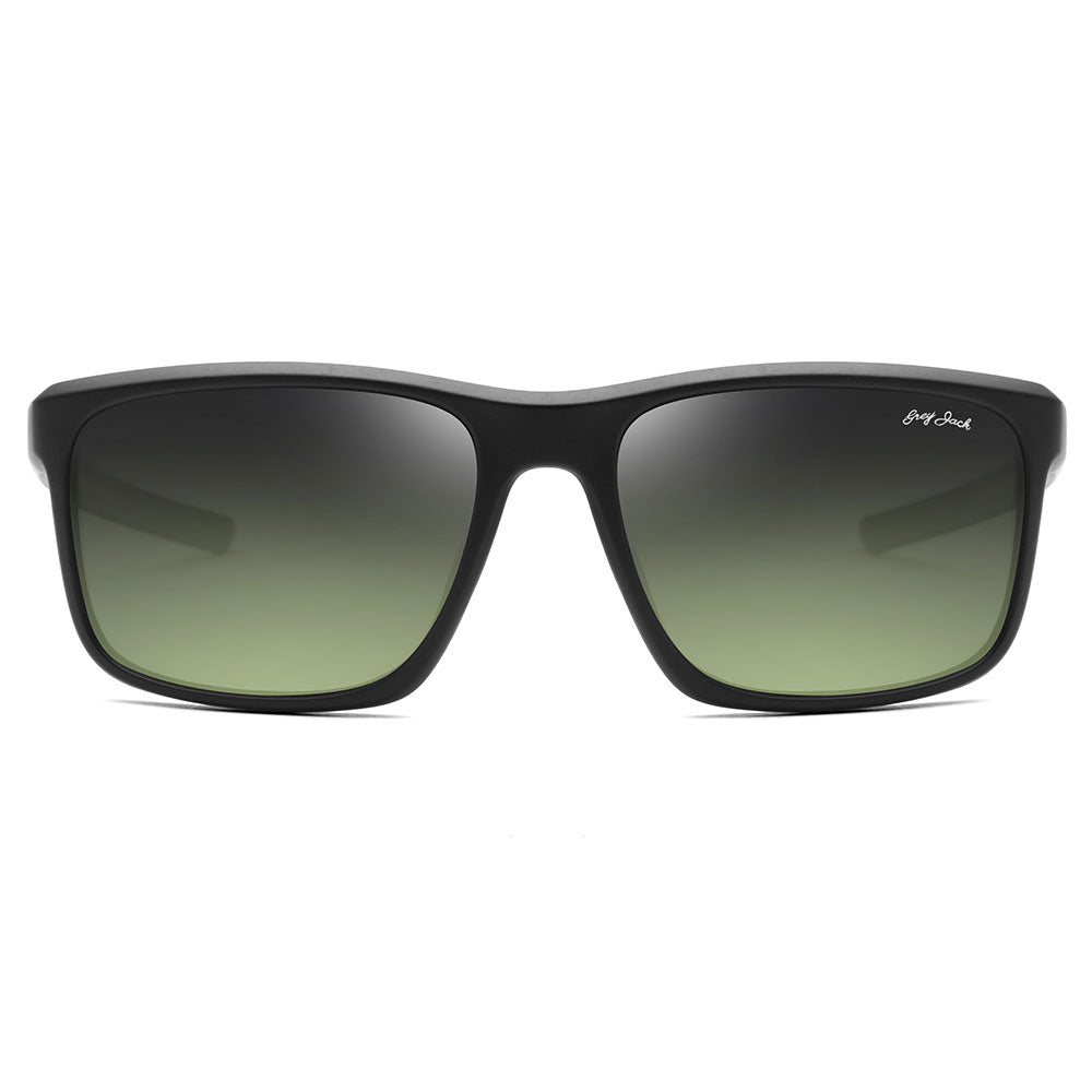 Black Frame Gradient Green Lens