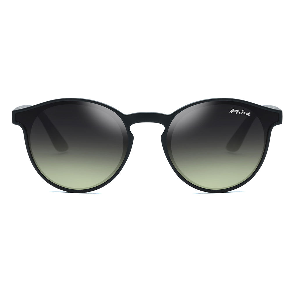Matte Black Frame Double Green Lens