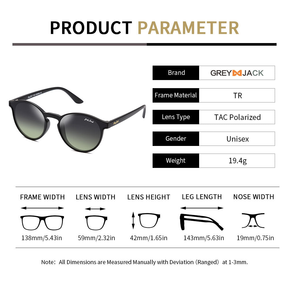 Matte Black Frame Double Green Lens