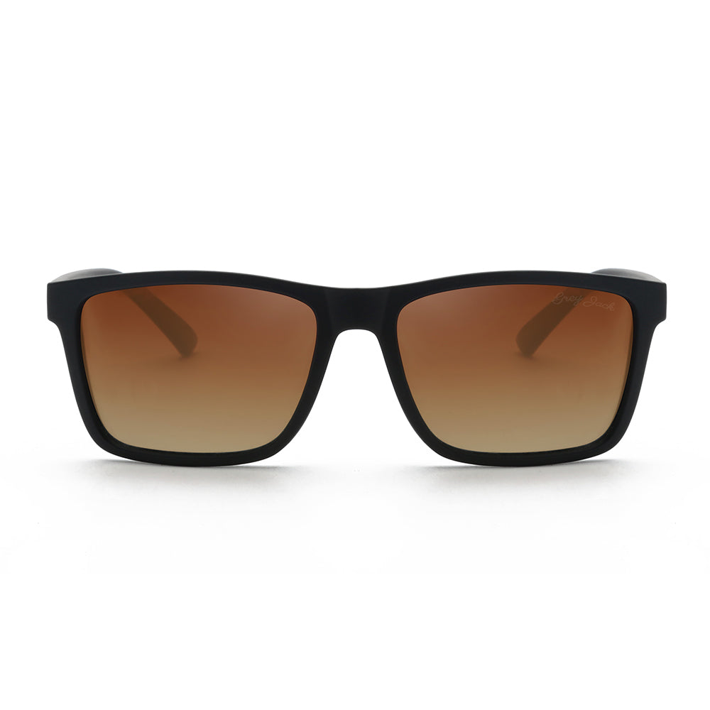 Black Frame Gradient Brown Lens