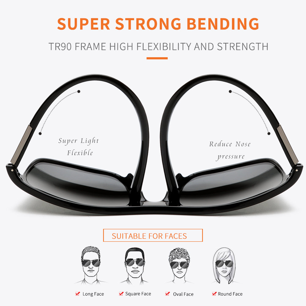 Shiny Black Frame Black Lens