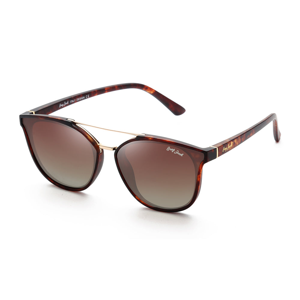 Demi Brown Frame Gradient Brown Lens