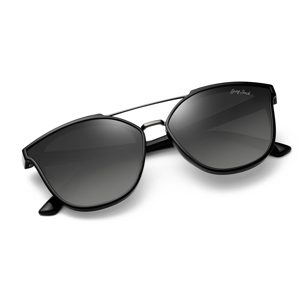Black Frame Gradient Black Lens