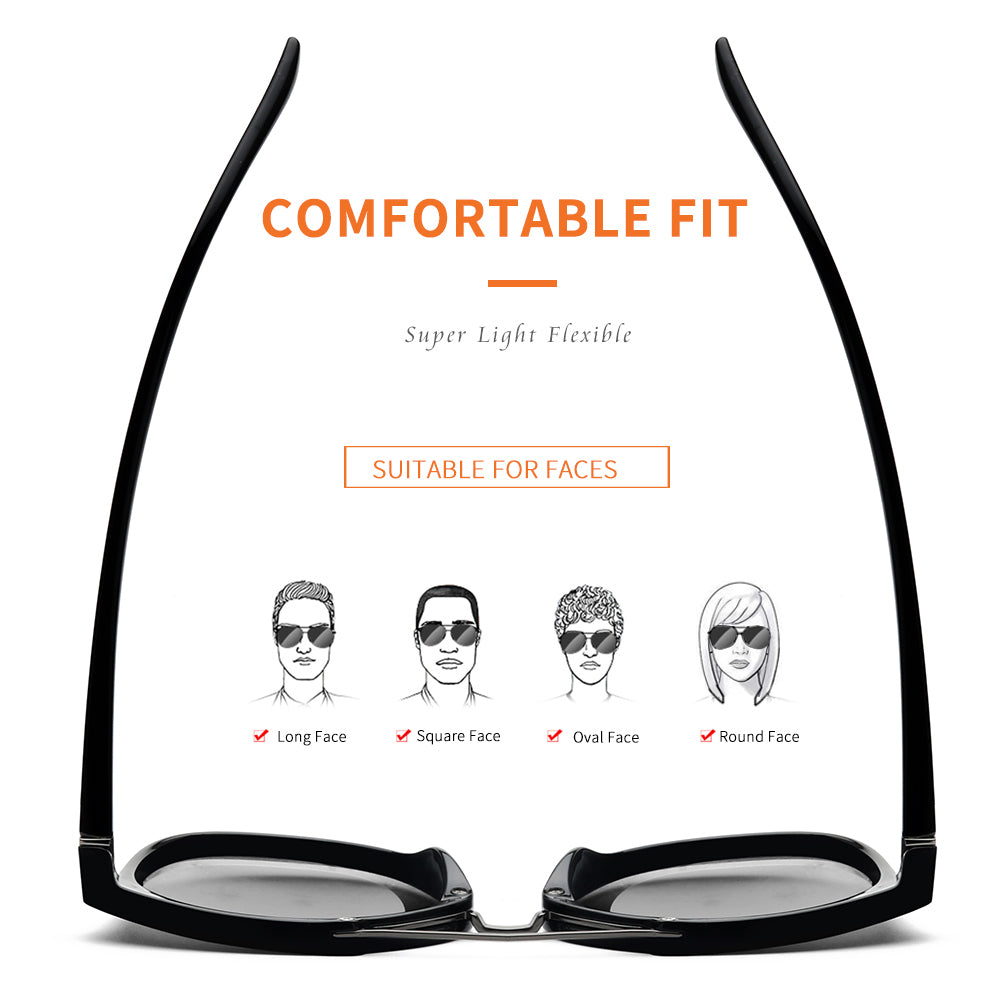 Black Frame Gradient Black Lens